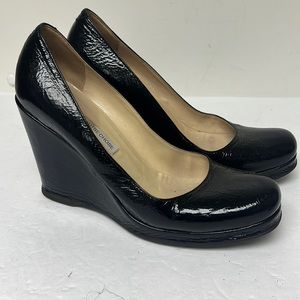 L’Autre Chose patent leather wedge heels size 39.5 Made in Italy